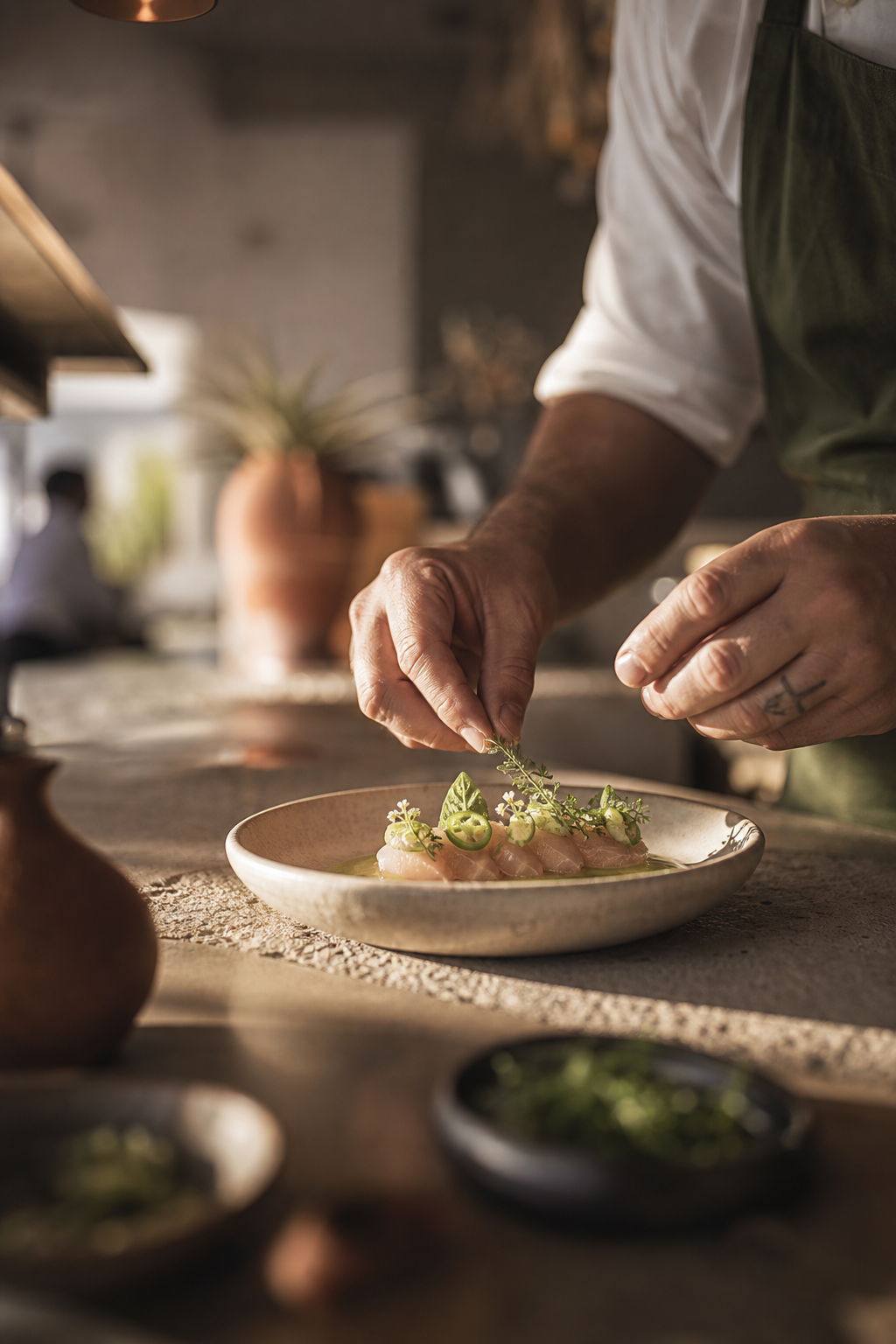 Hands plating at the Ballena pass