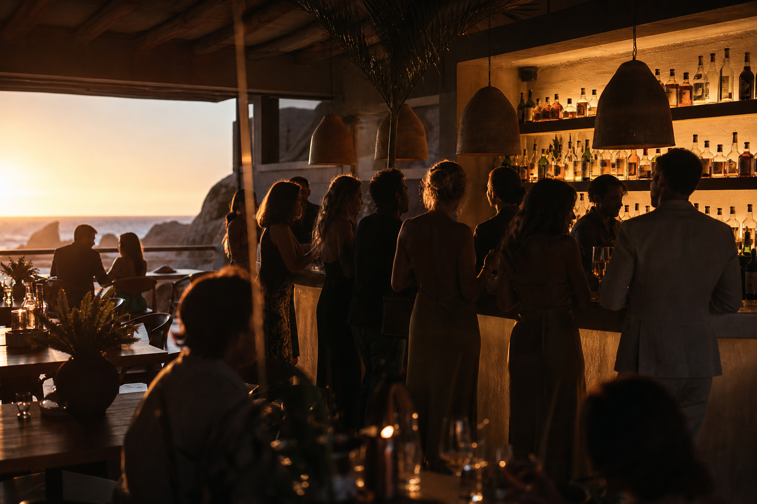 A private gathering at the Ballena bar